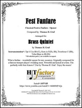 Fest Fanfare - Brass Quintet P.O.D. cover